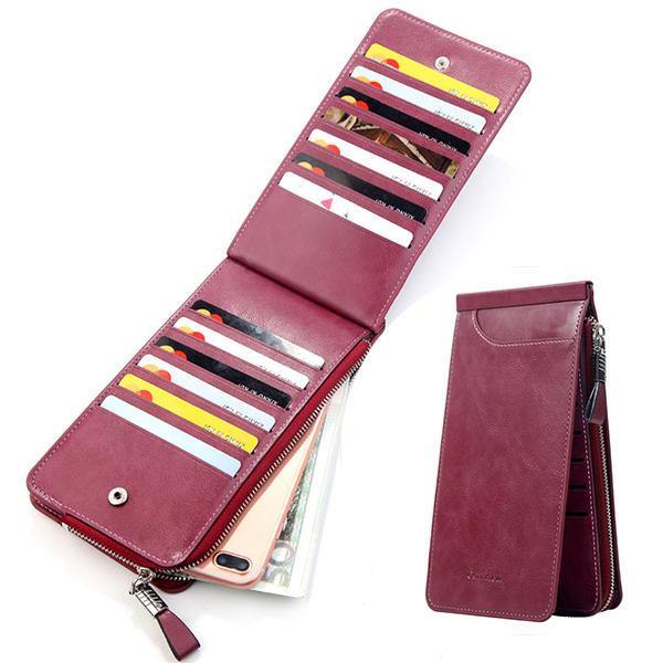 Trifold Men And Women Ultra-thin 26 Card Slot Wallet