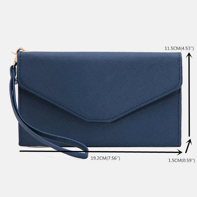 Women RFID Multifunctional 8 Card Case Trifold Passport Business Wallet Purse