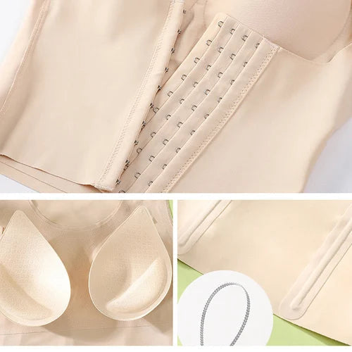 4-in-1 Waist Buttoned Bra Shapewear