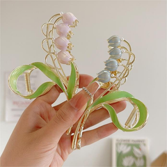 Lily of The Valley Flower Hair Clips Orchid Hair Clamps