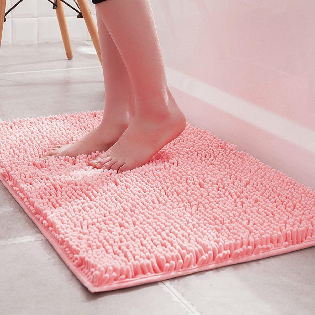 Bath Mat Non-slip Bath Mat Outdoor Shower Mats And Mats Chenille Bathroom Floor Mat Bathroom Door Mat