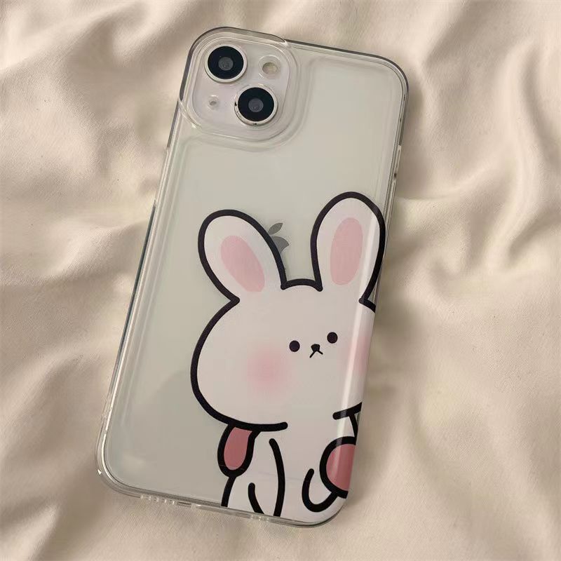 Cute Cartoon Couples Bunny Bear Matching Phone Case