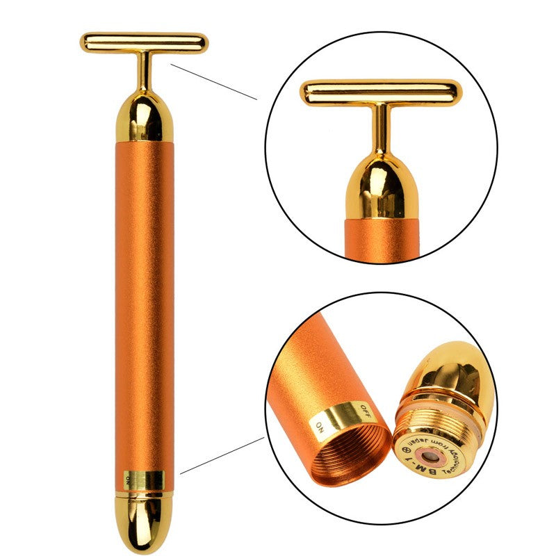 24K Gold Pulse Facial Massager