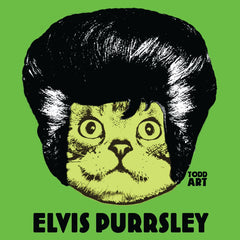 Elvis Purrsley-Druck auf Plexiglas montiert von Todd Goldman