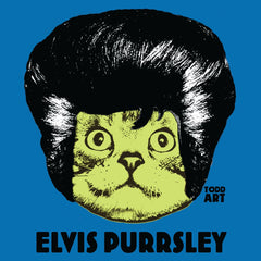 Elvis Purrsley-Druck auf Plexiglas montiert von Todd Goldman