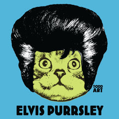 Elvis Purrsley-Druck auf Plexiglas montiert von Todd Goldman