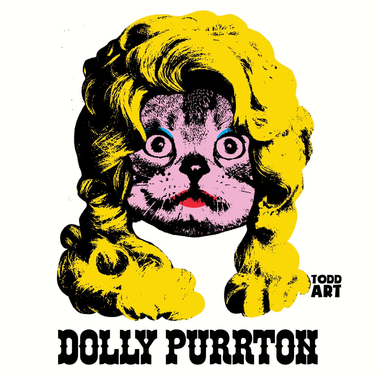 Dolly Purrton Druck auf Plexiglas montiert von Todd Goldman