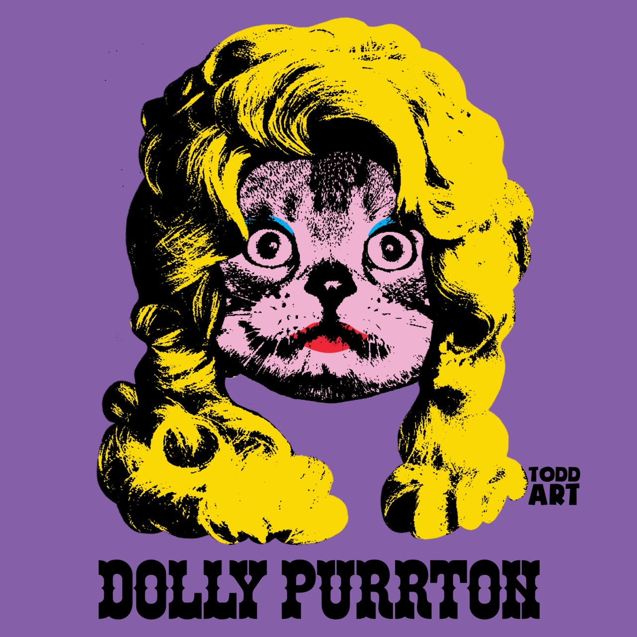 Dolly Purrton Druck auf Plexiglas montiert von Todd Goldman