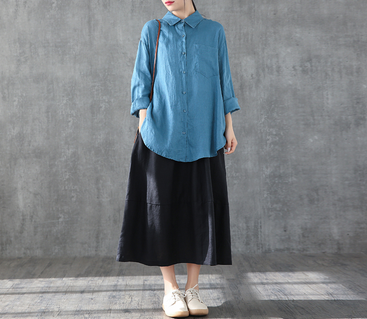 Casual linen loose fitting Women's Skirts DZA2007125