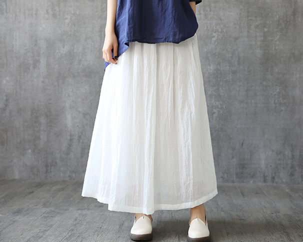 Casual linen loose fitting Women's Skirts  DZA2005261