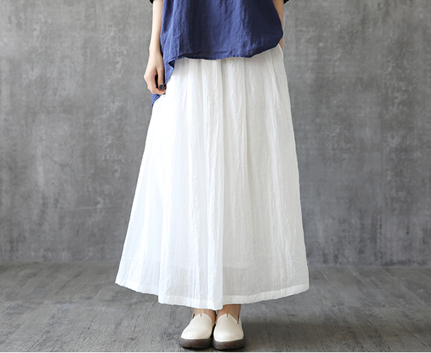 Casual linen loose fitting Women's Skirts  DZA2005261