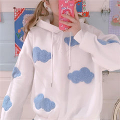 Niedlicher Kawaii Cloud Sky Hoodie