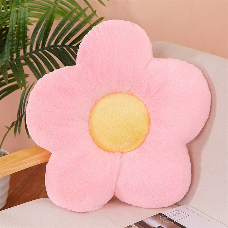 Cute Flower Shape Plush Seating Chair Cushion