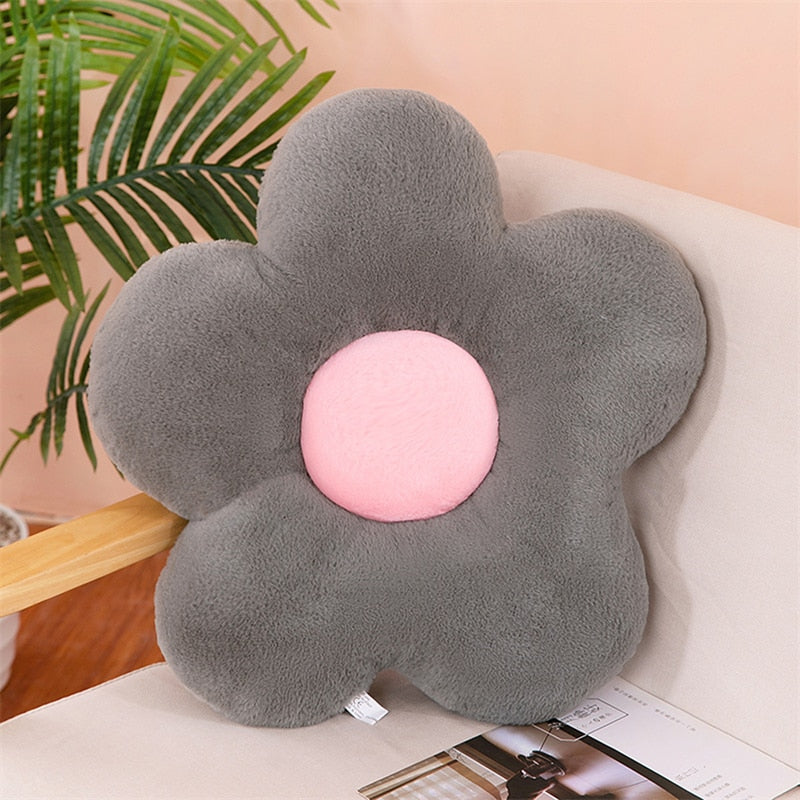 Cute Flower Shape Plush Seating Chair Cushion