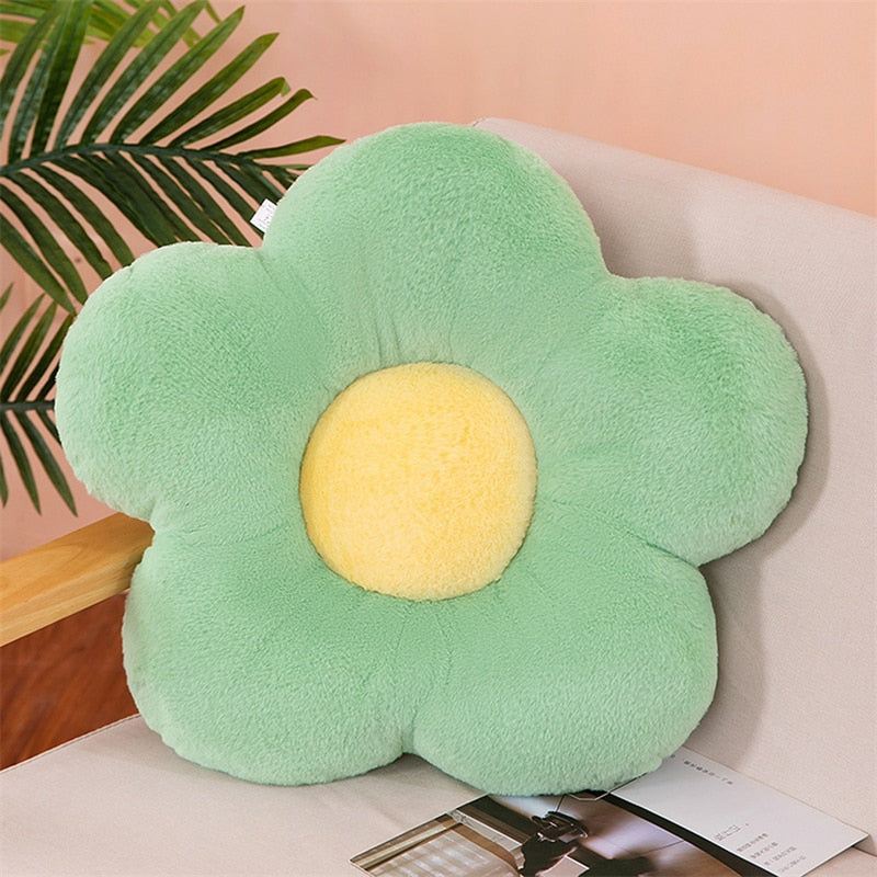 Cute Flower Shape Plush Seating Chair Cushion