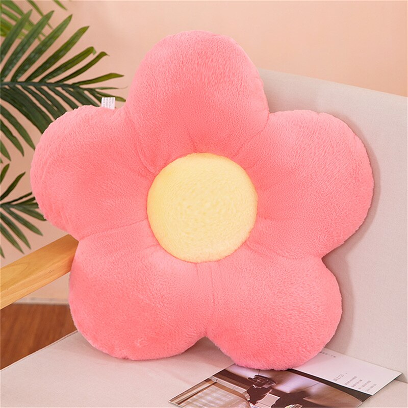 Cute Flower Shape Plush Seating Chair Cushion