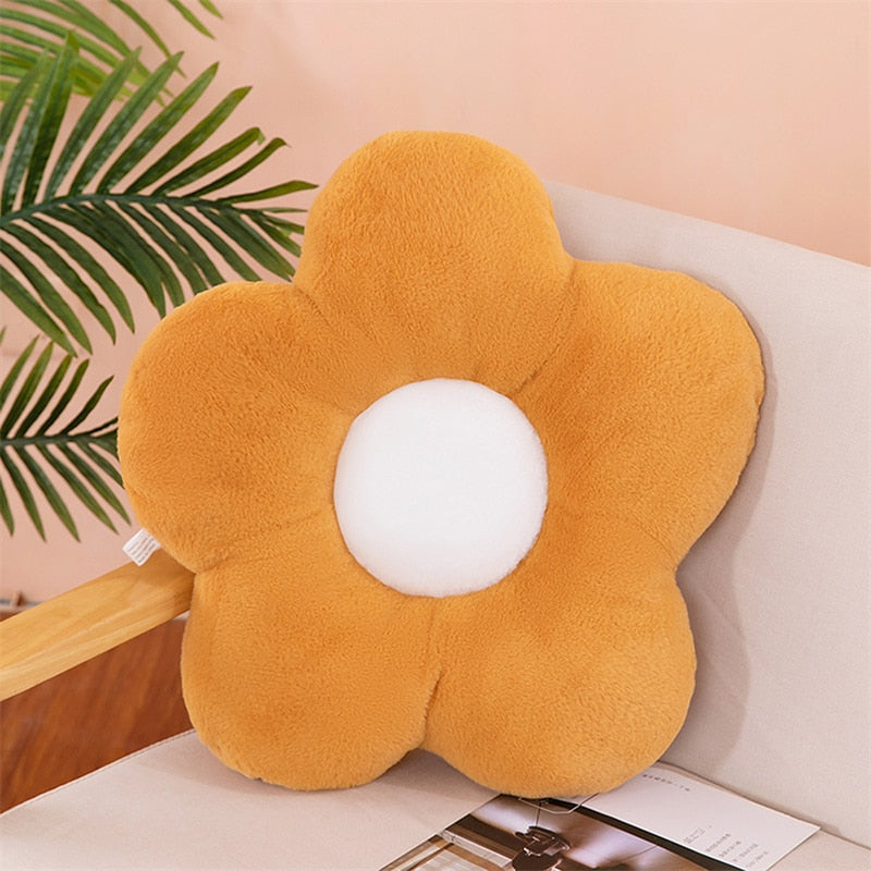 Cute Flower Shape Plush Seating Chair Cushion