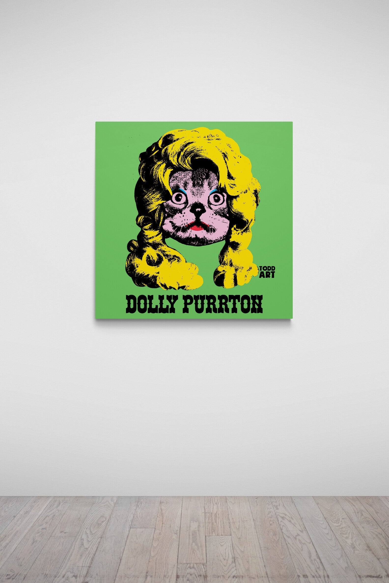 Dolly Purrton Druck auf Plexiglas montiert von Todd Goldman