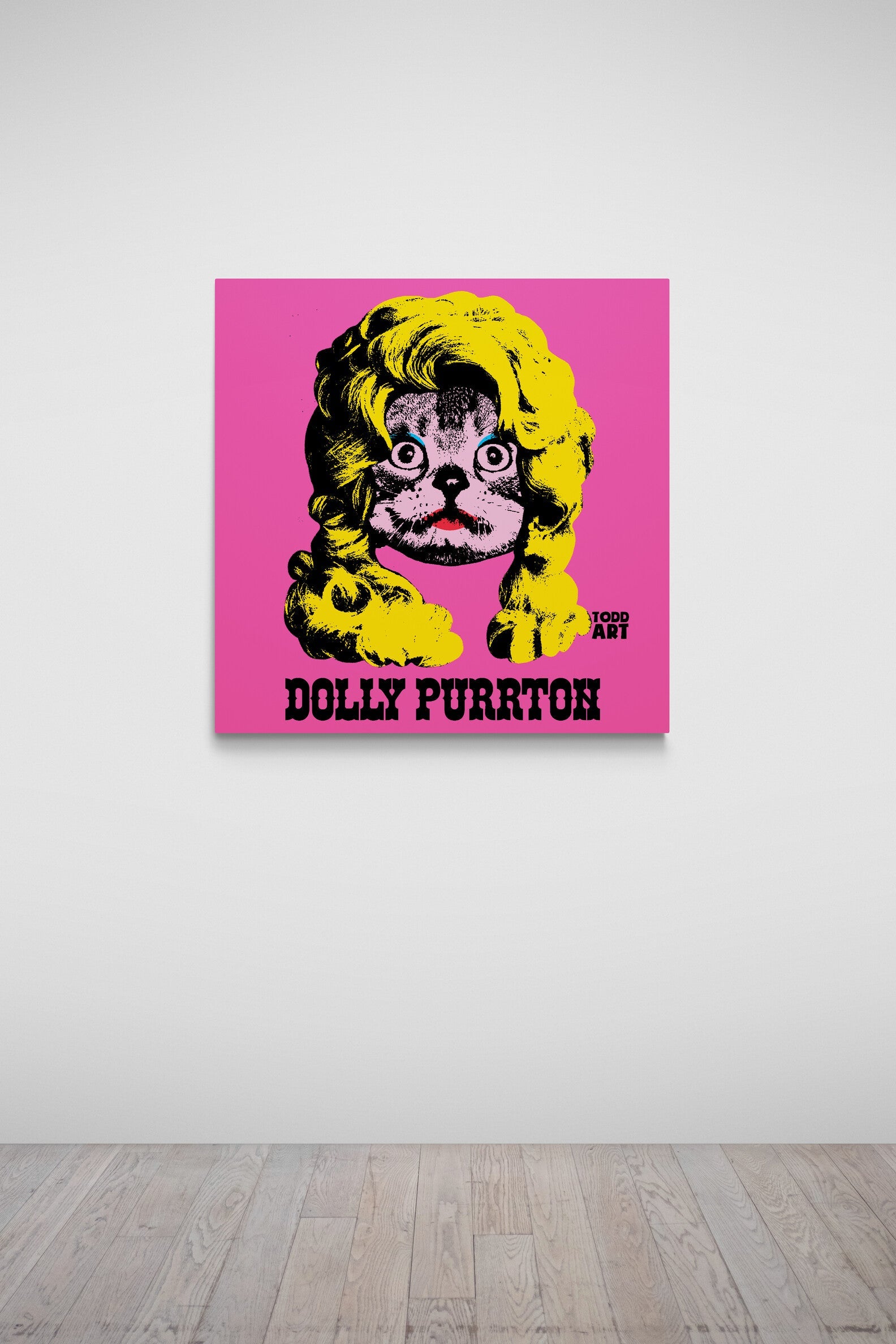 Dolly Purrton Druck auf Plexiglas montiert von Todd Goldman