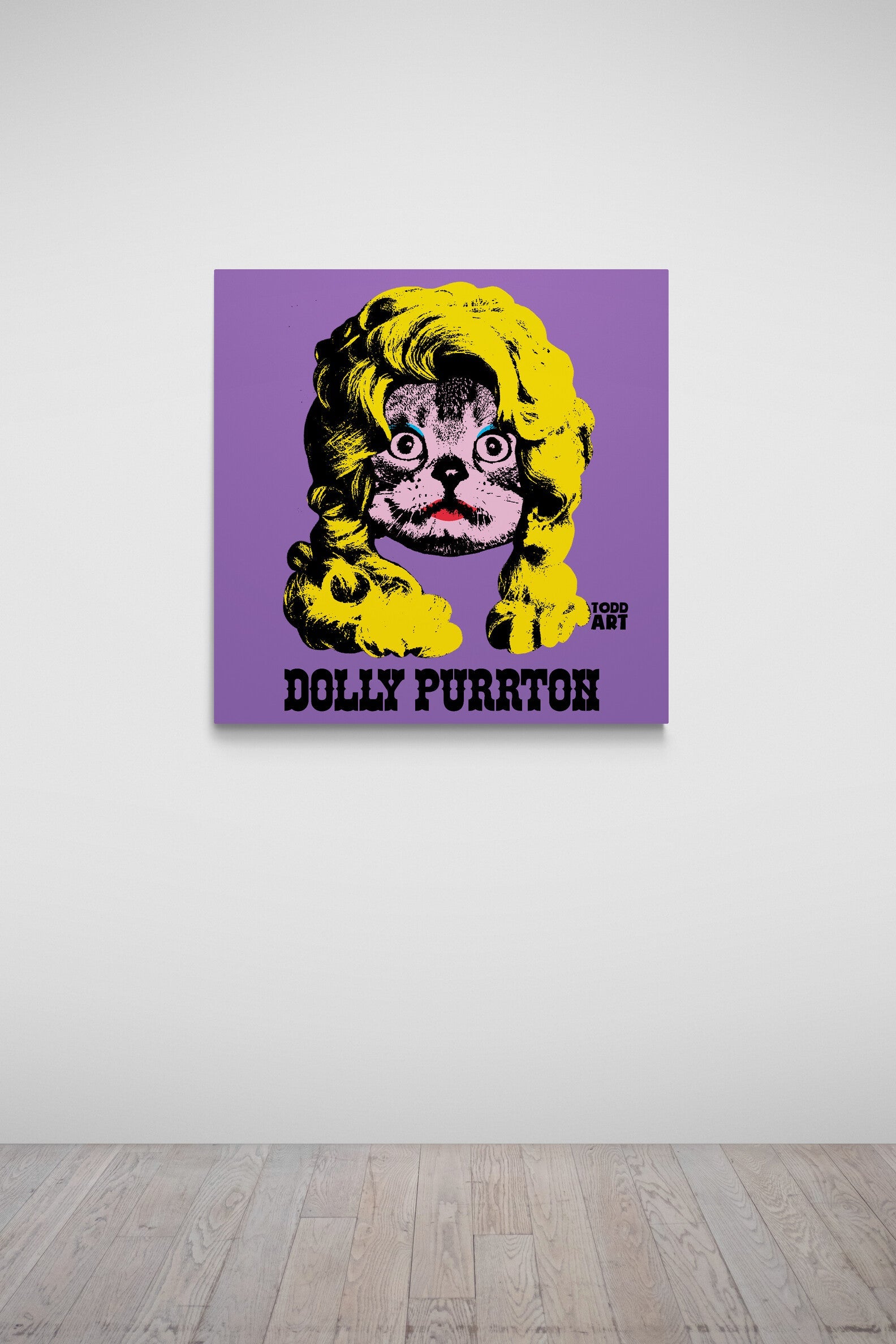 Dolly Purrton Druck auf Plexiglas montiert von Todd Goldman