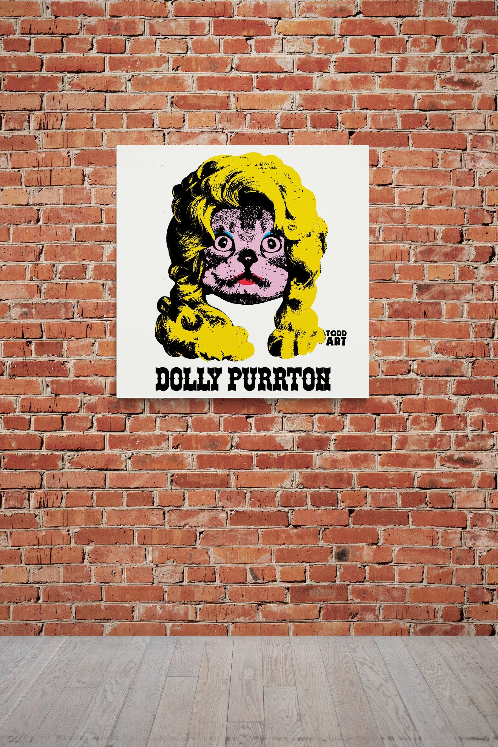 Dolly Purrton Druck auf Plexiglas montiert von Todd Goldman