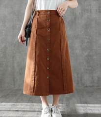 Casual Cotton loose fitting Women's Skirts DZA2006133