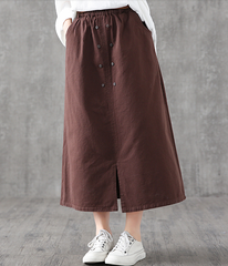 Casual Cotton loose fitting Women's Skirts DZA2006134