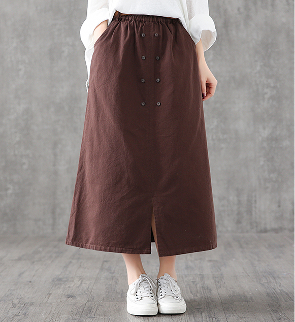 Casual Cotton loose fitting Women's Skirts DZA2006134