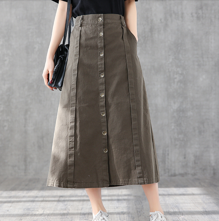 Casual Cotton loose fitting Women's Skirts DZA2006133