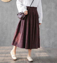 Casual Linen  loose fitting Women's Skirts  DZA200616