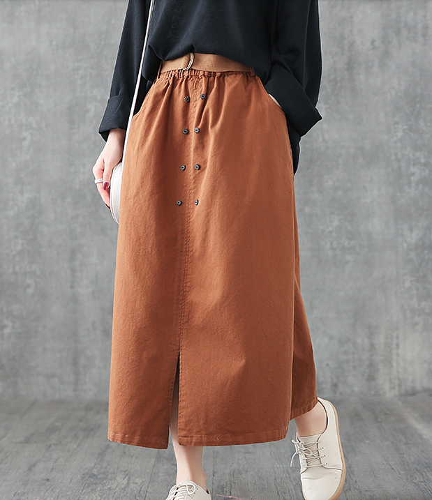 Casual Cotton loose fitting Women's Skirts DZA2006134