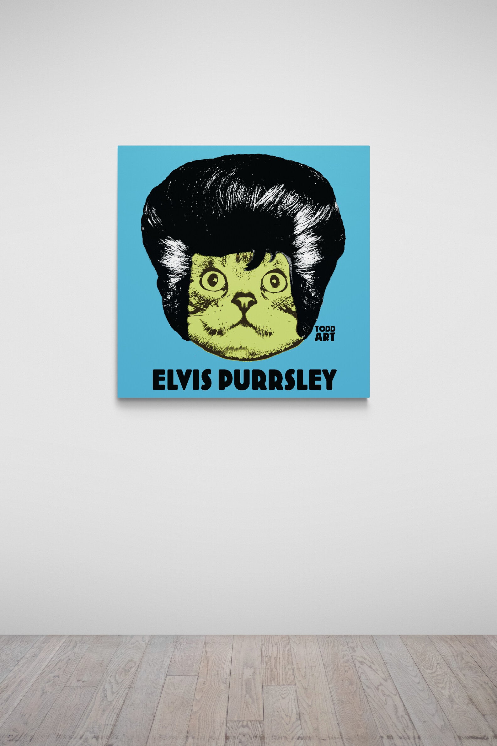 Elvis Purrsley-Druck auf Plexiglas montiert von Todd Goldman