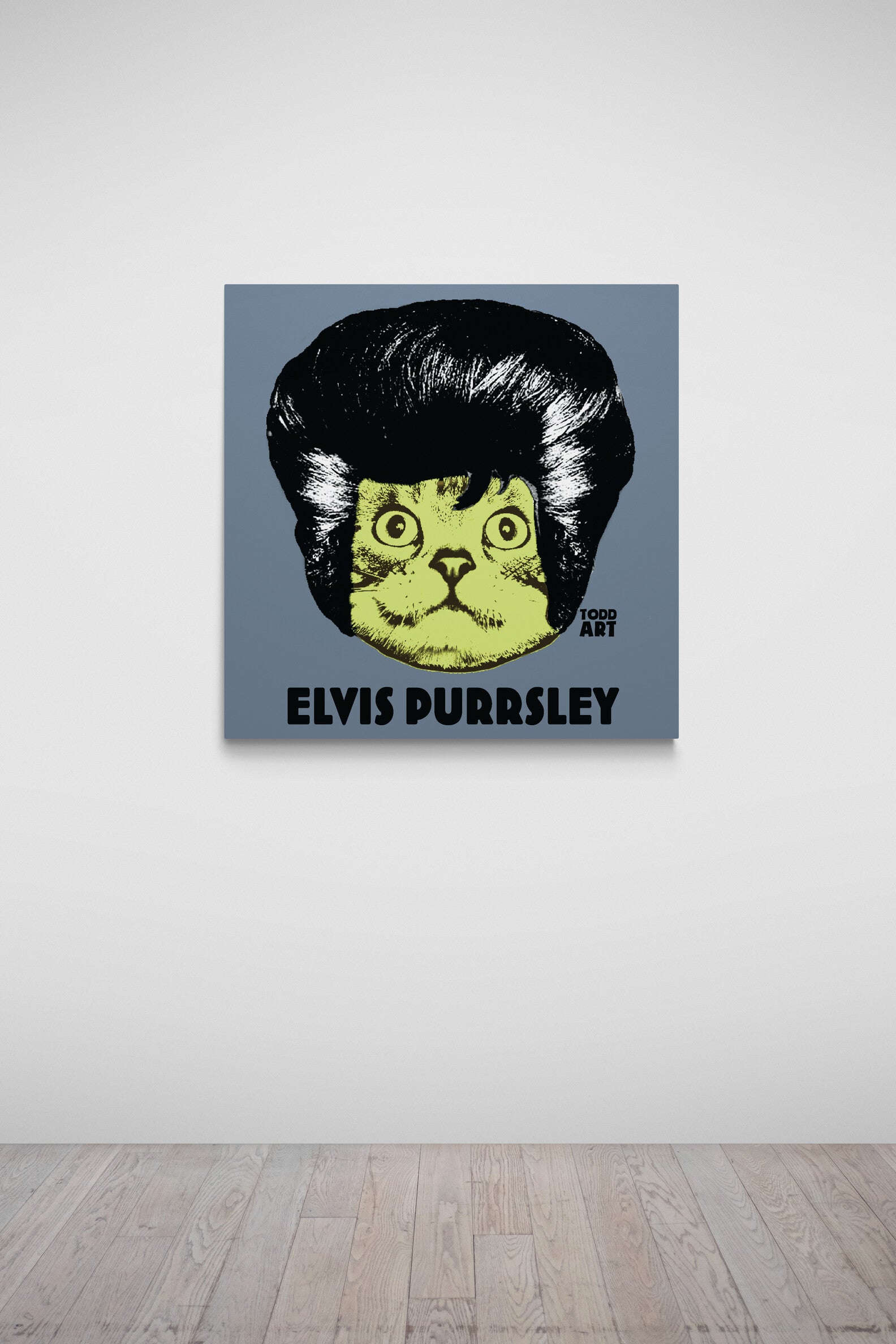 Elvis Purrsley-Druck auf Plexiglas montiert von Todd Goldman