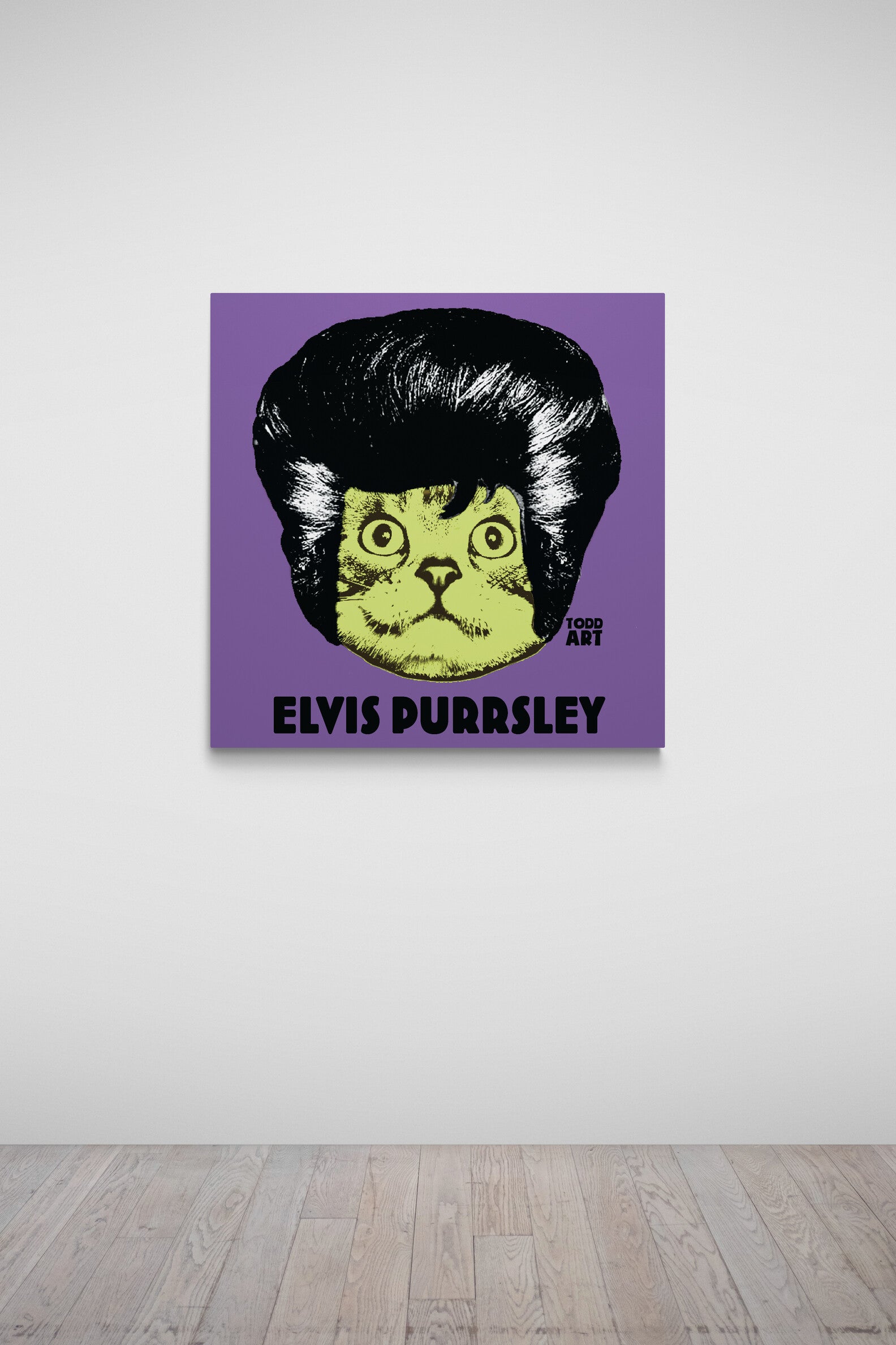 Elvis Purrsley-Druck auf Plexiglas montiert von Todd Goldman