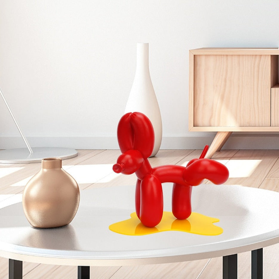 ArtZ® Balloon Dog Doing Number One Sculpture