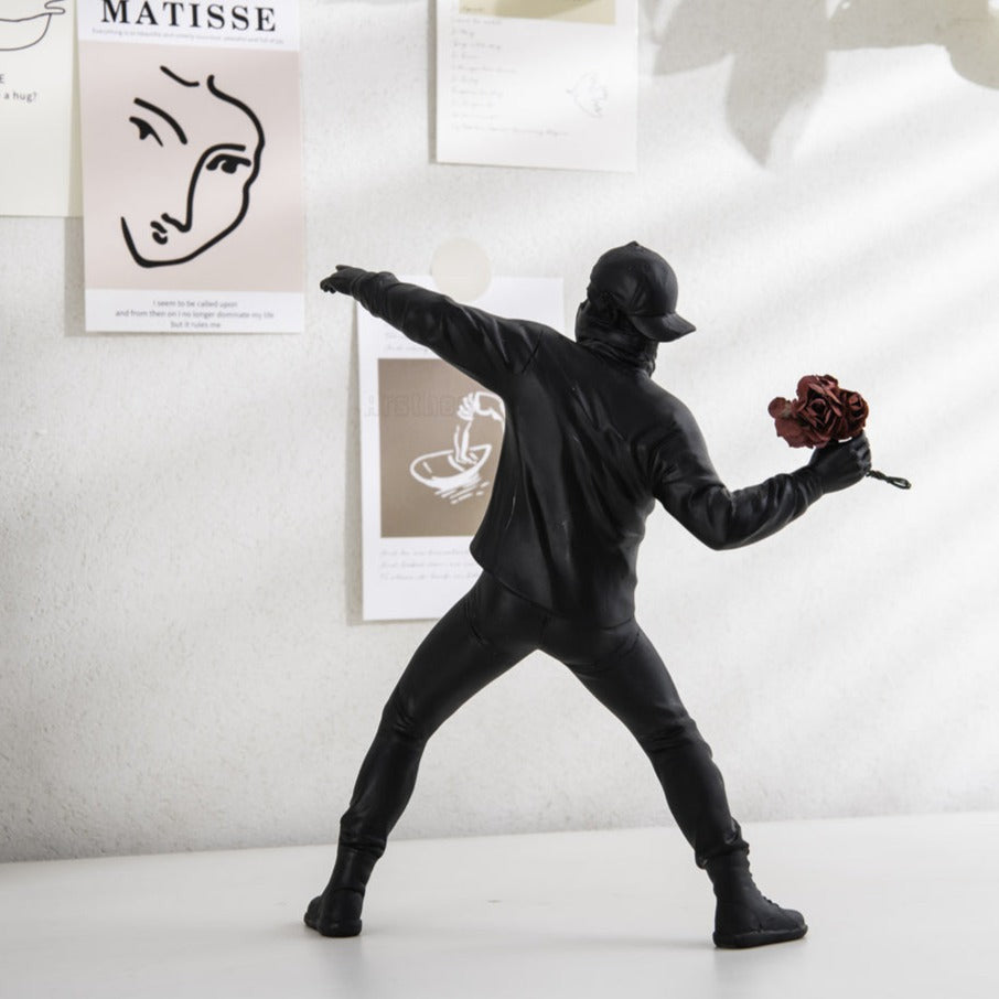 ArtZ® Man Throwing Flowers Sculpture