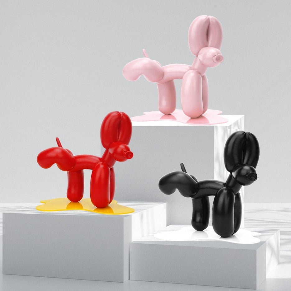 ArtZ® Balloon Dog Doing Number One Sculpture