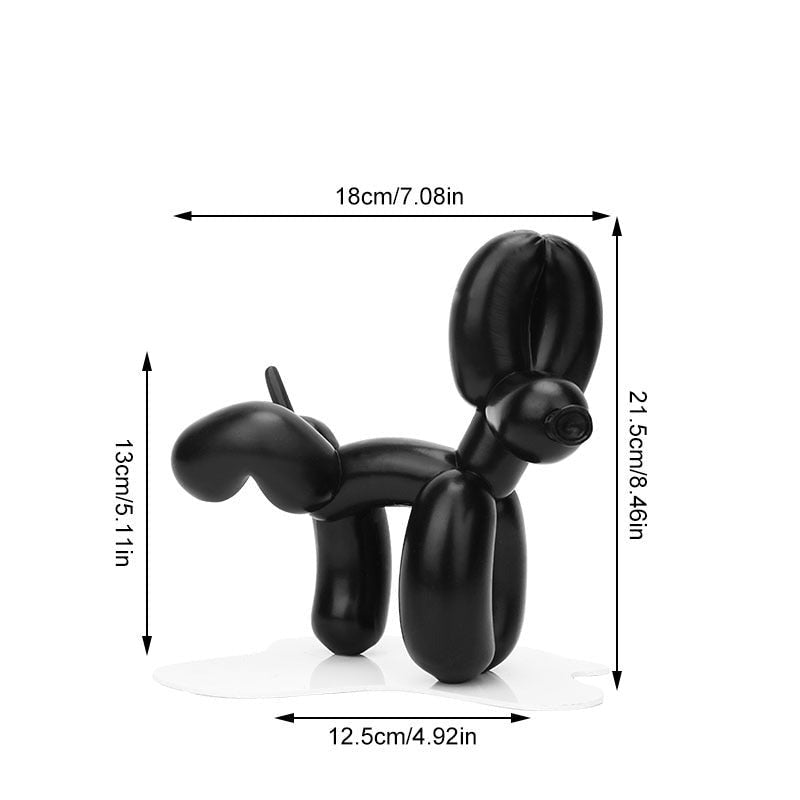 ArtZ® Balloon Dog Doing Number One Sculpture