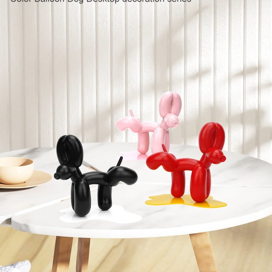 ArtZ® Balloon Dog Doing Number One Sculpture