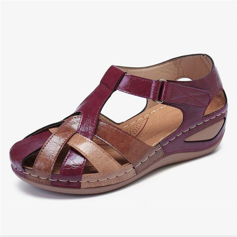 Sandalias Wenkouban para Mujer, Sandalias de tacón de colores combinados, zapatos de verano para Mujer, cuñas de gladiador, Sandalias informales para Mujer, zapatos de plataforma para Mujer