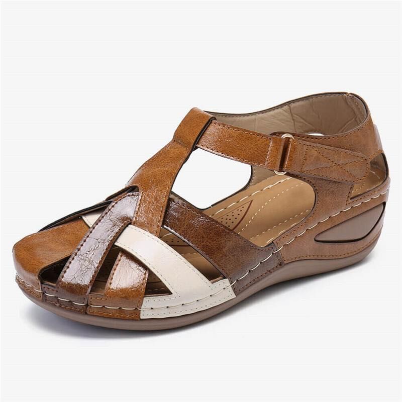 Sandalias Wenkouban para Mujer, Sandalias de tacón de colores combinados, zapatos de verano para Mujer, cuñas de gladiador, Sandalias informales para Mujer, zapatos de plataforma para Mujer