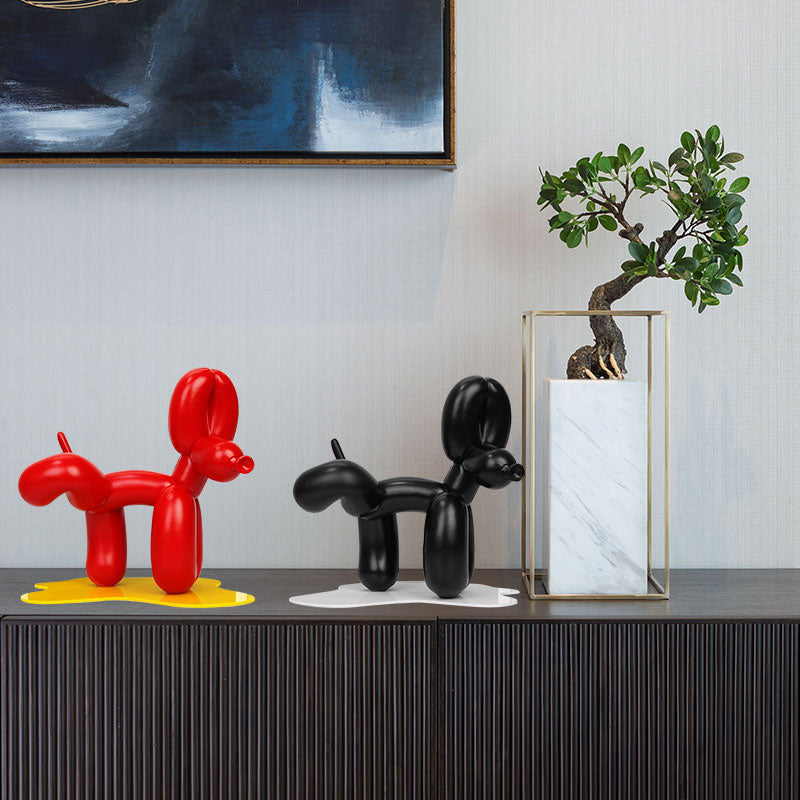 ArtZ® Balloon Dog Doing Number One Sculpture