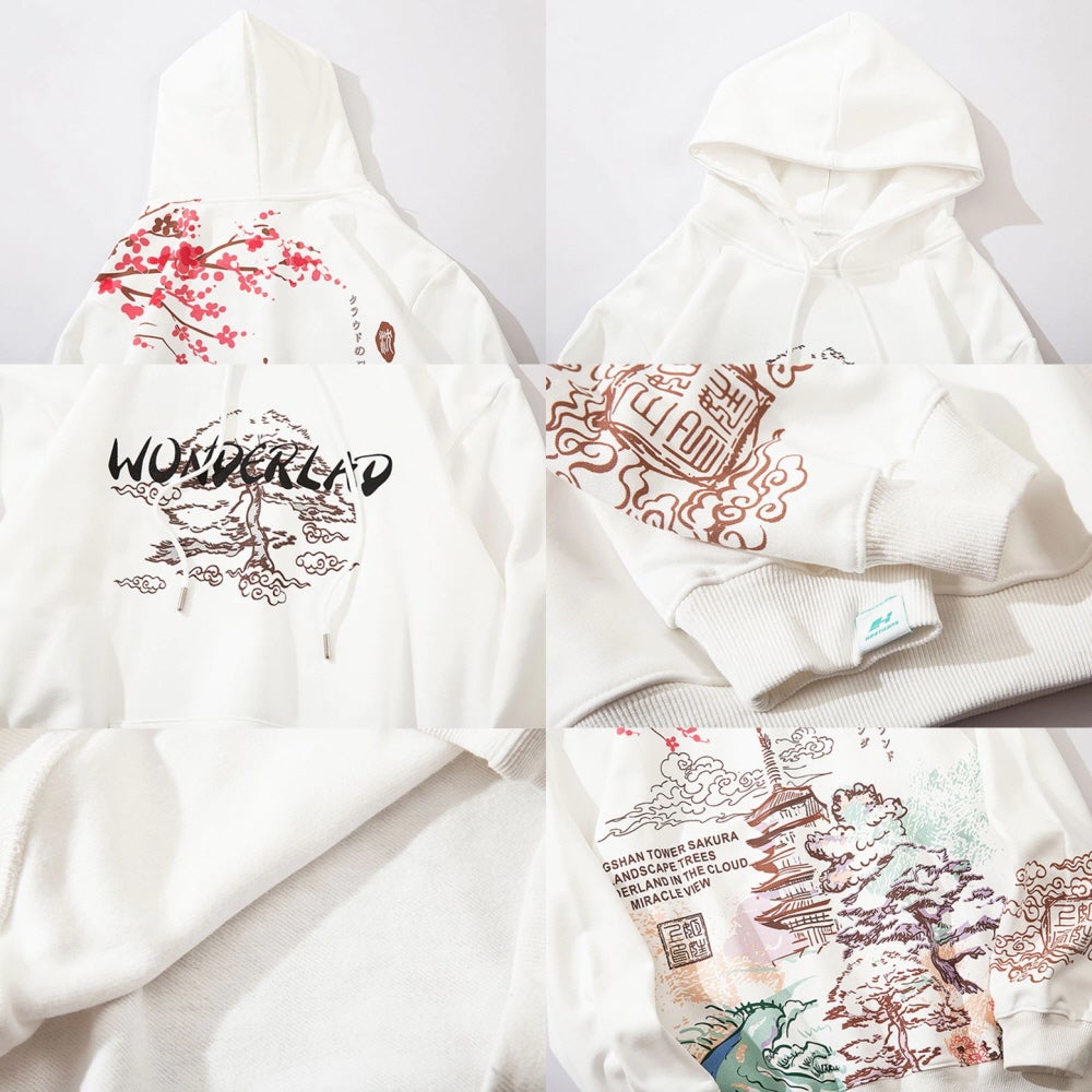 Harajuku Style Japanese Landscape Hoodie