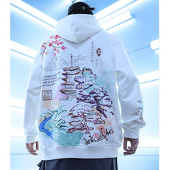 Harajuku Style Japanese Landscape Hoodie