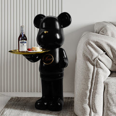 ArtZ® Bear Statue Tray Table