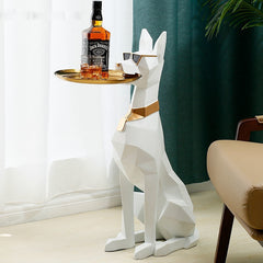 ArtZ® Doberman Nordic Sculpture Tray Table