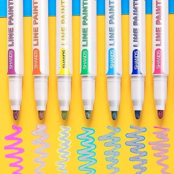 Double Line Magic Shimmer Markers 【50% OFF】