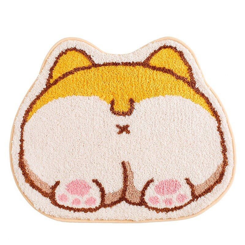 Cute Kawaii Corgi Anti-Slip Bathroom & Door Entrance Mat