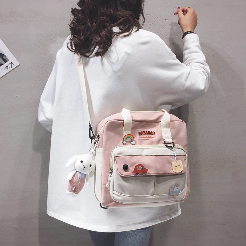 Preppy Style Small Cute Rabbit Backpack Girls Schoolbag