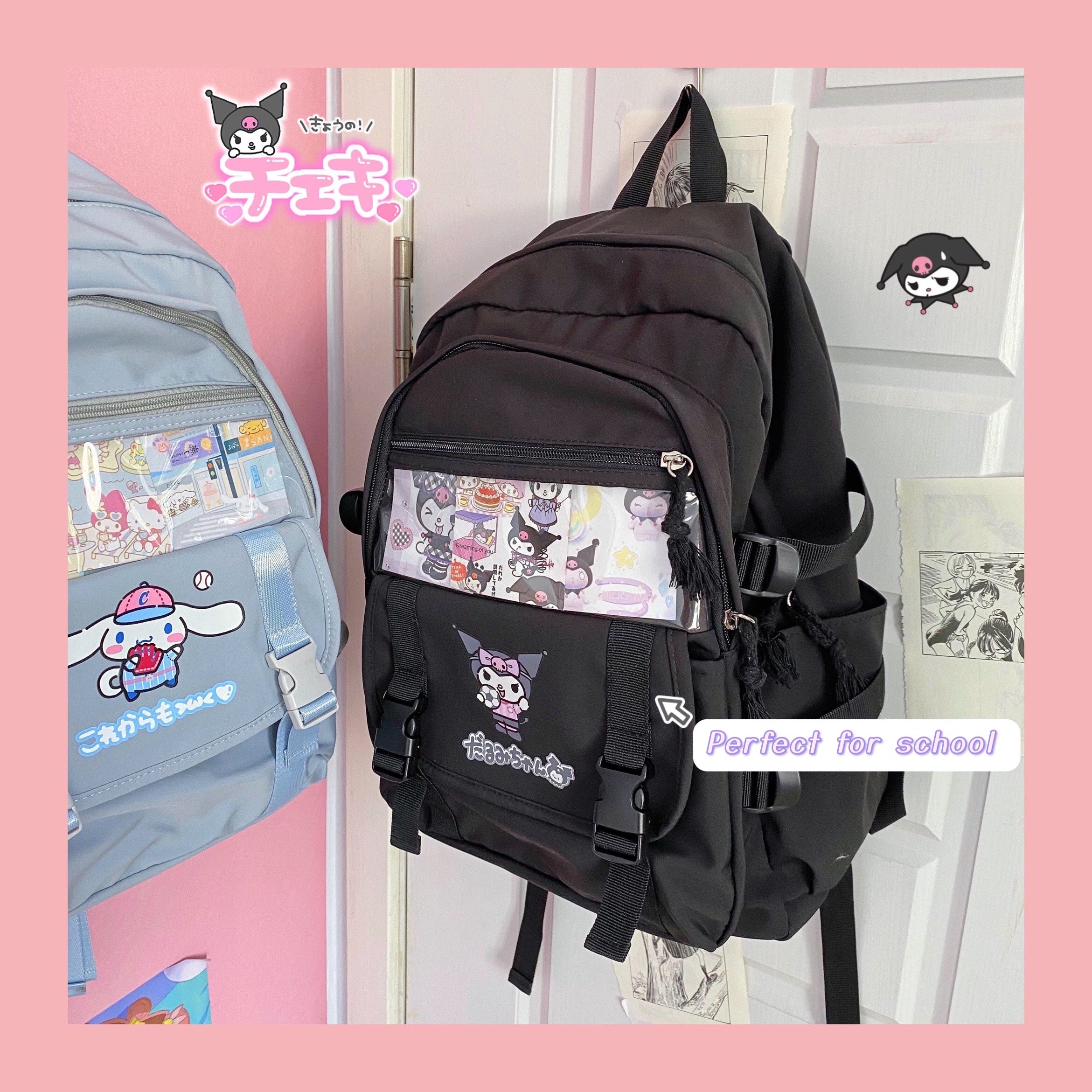 Cinnamoroll My Melody Kuromi inspirierter Rucksack